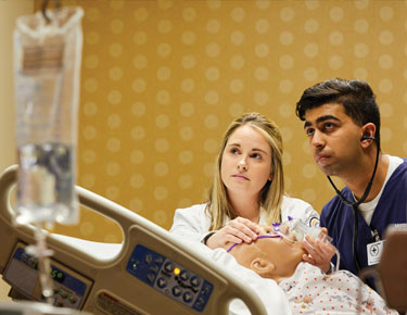 Photo of a nursing student