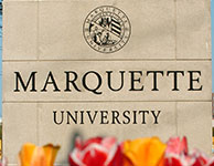Marquette University sign. Link to Gifts by Will